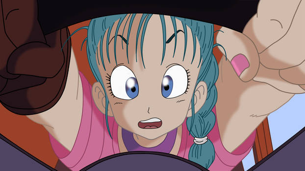 Bulma in the car