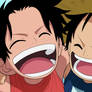 Ace and Luffy as kids