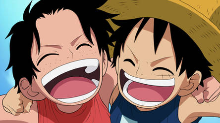 Ace and Luffy as kids