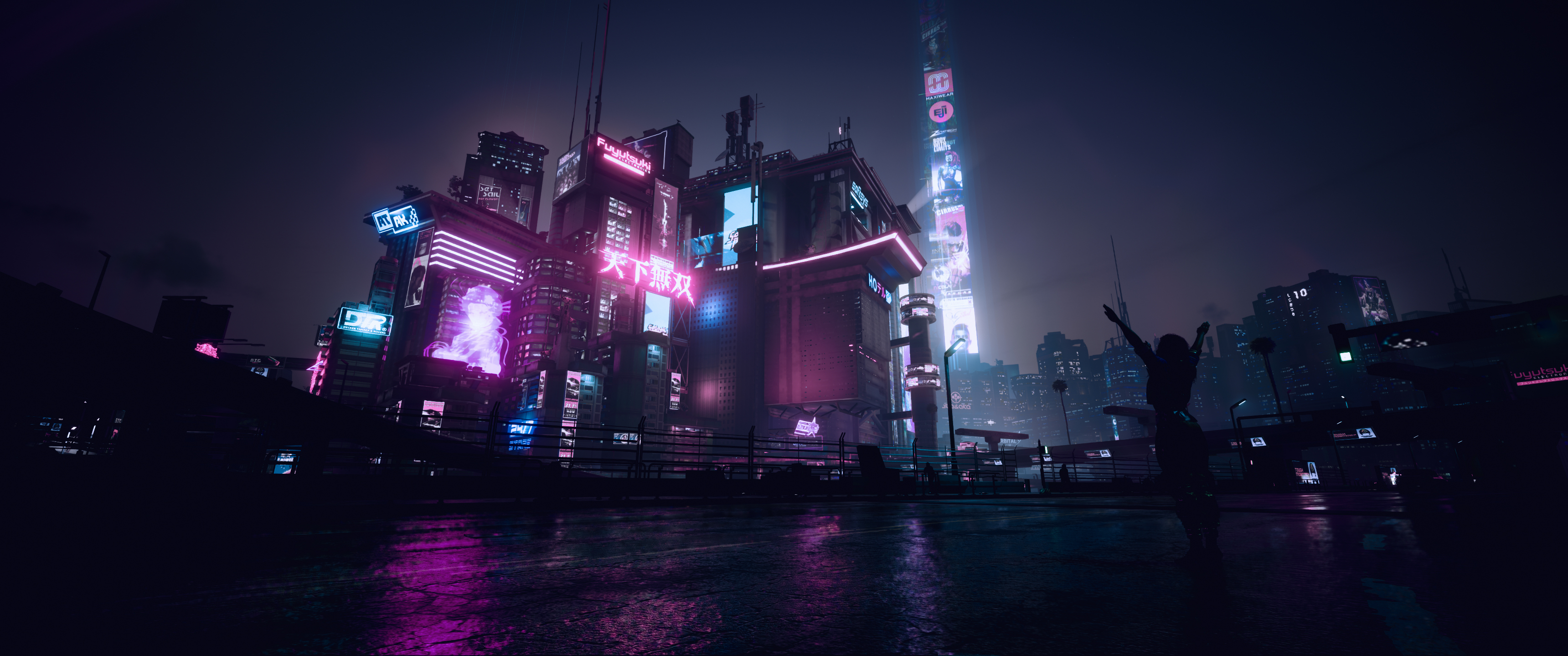 Wallpaper : 4k, ultrawide, cyberpunk, city, futuristic 3840x1750