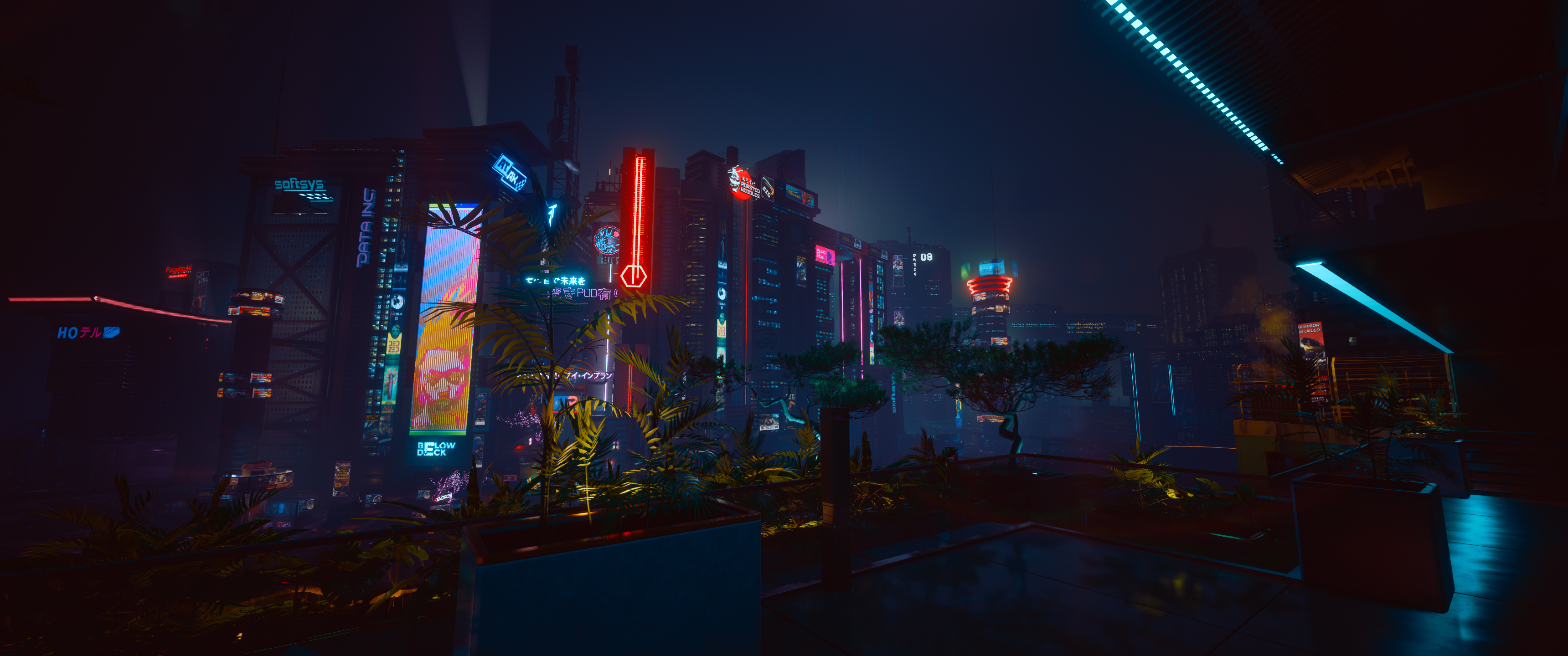 Cyberpunk Ultrawide Wallpaper 10.1 by sylvibot on DeviantArt