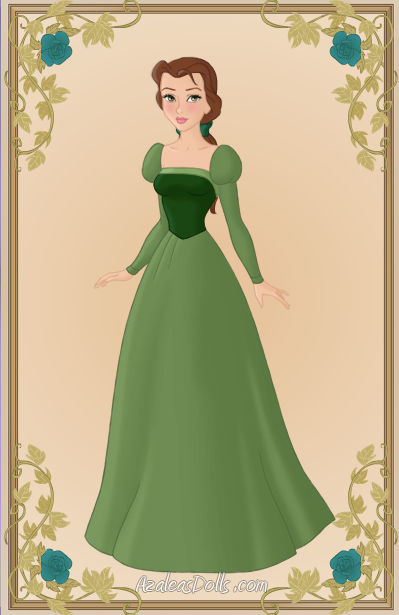 Belle { Green Dress } by kawaiibrit on DeviantArt Belle { Green Dress } by kawaiibrit on DeviantArt