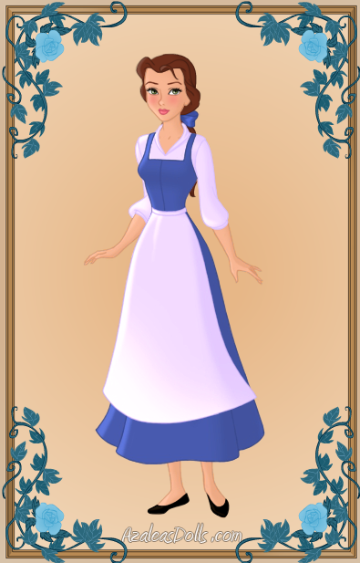 Belle Blue Dress by kawaiibrit on DeviantArt