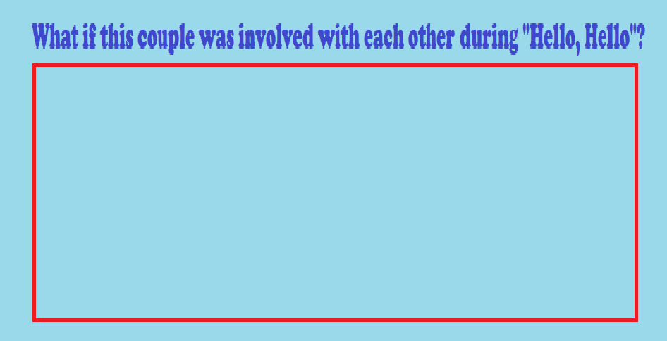 Couple involved in Hello Hello meme by ToonFanJoey on DeviantArt