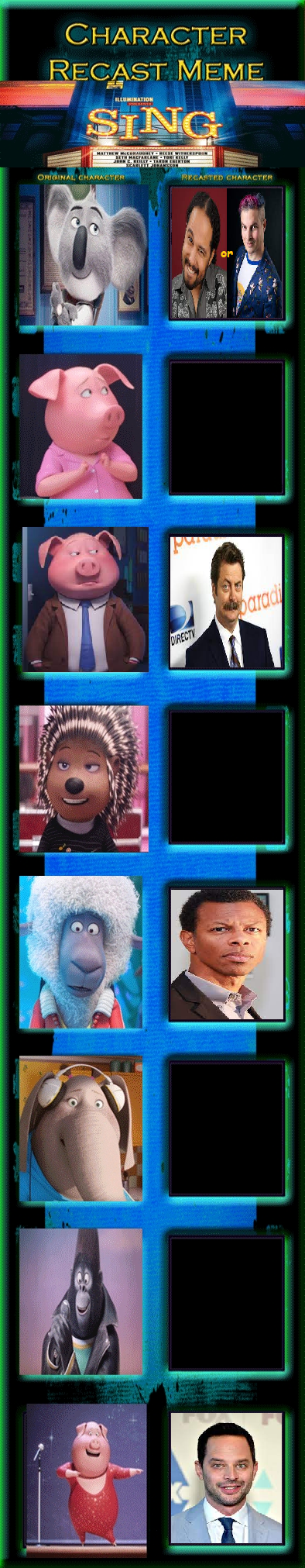 Songcast Meme Sing TV Series cast meme by ToonFanJoey on DeviantArt