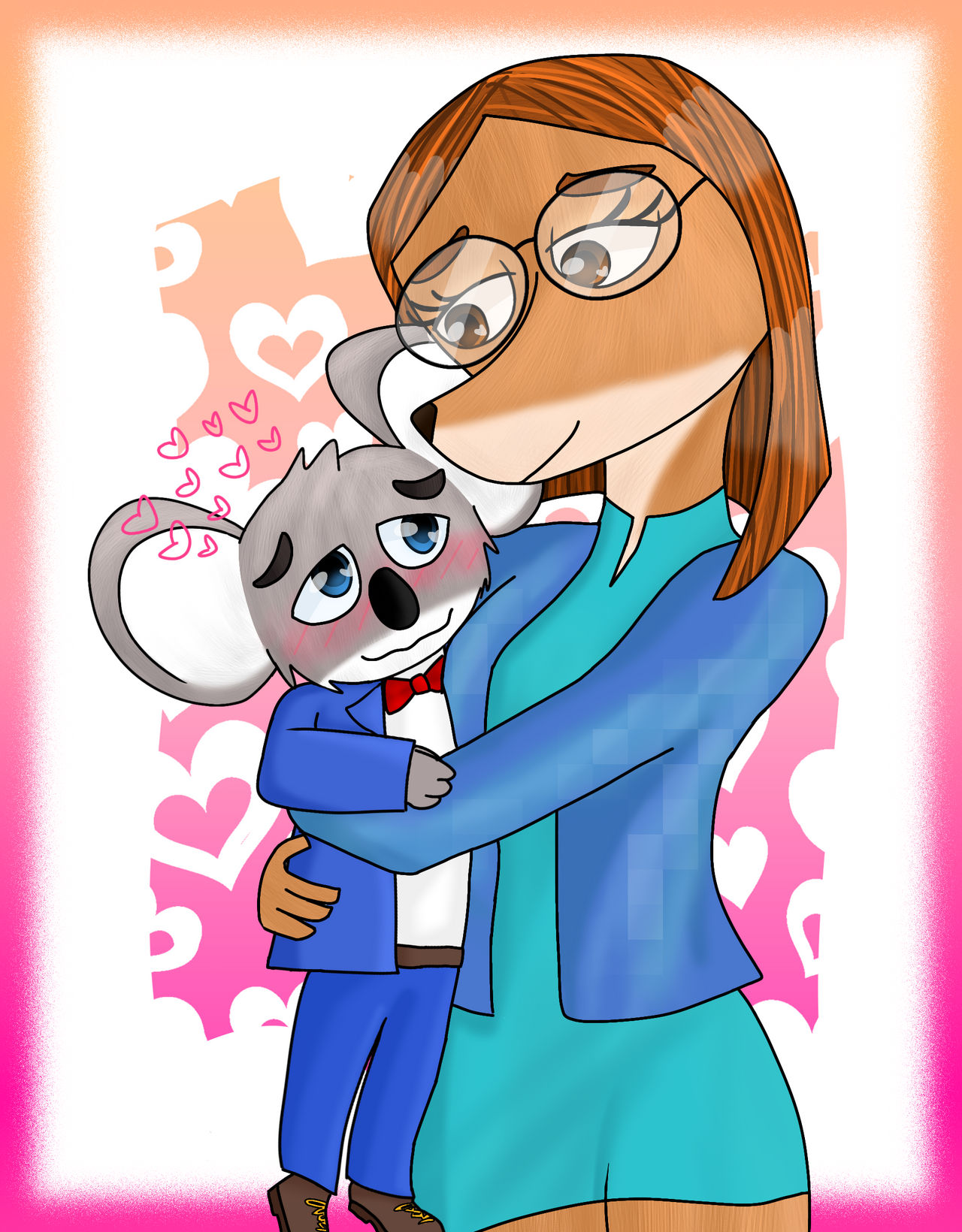 Suki Lane hugging Buster Moon by ToonFanJoey on DeviantArt