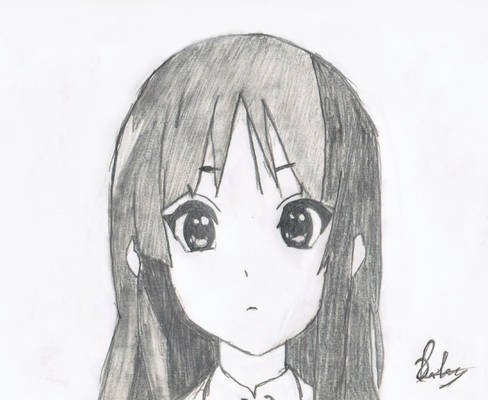 My sketch of Mio Akiyama