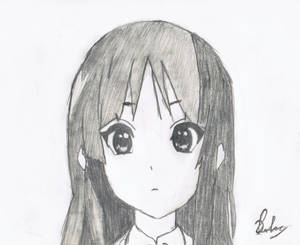 My sketch of Mio Akiyama