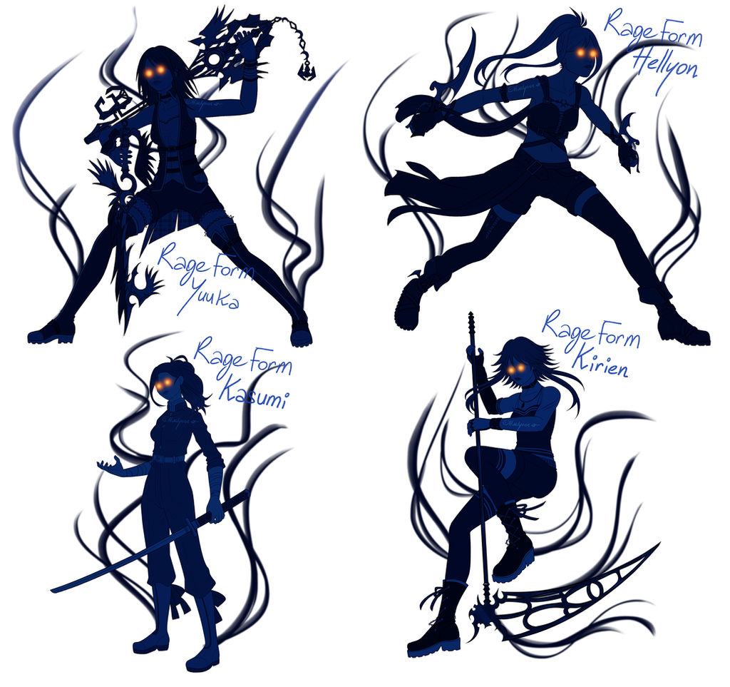 Raven Rage Form Anti Forms - Rage Forms by Haelyonn on DeviantArt