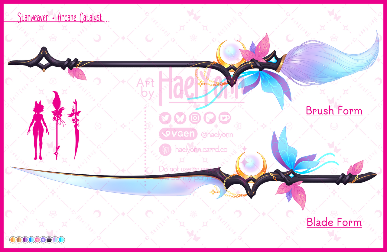 Starweaver - Weapon Reference Sheet