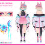 Haelyonn Reference Sheet - Neon Threadline
