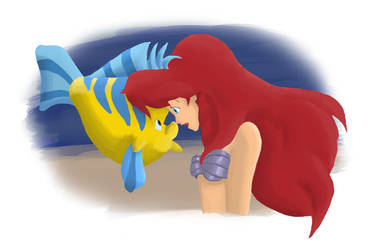 ariel + flounder