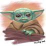 Yoda baby sketch