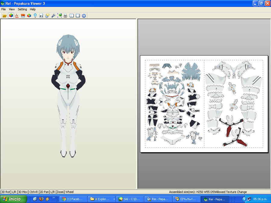 Rei Ayanami Papercraft by GonchiDayo on DeviantArt