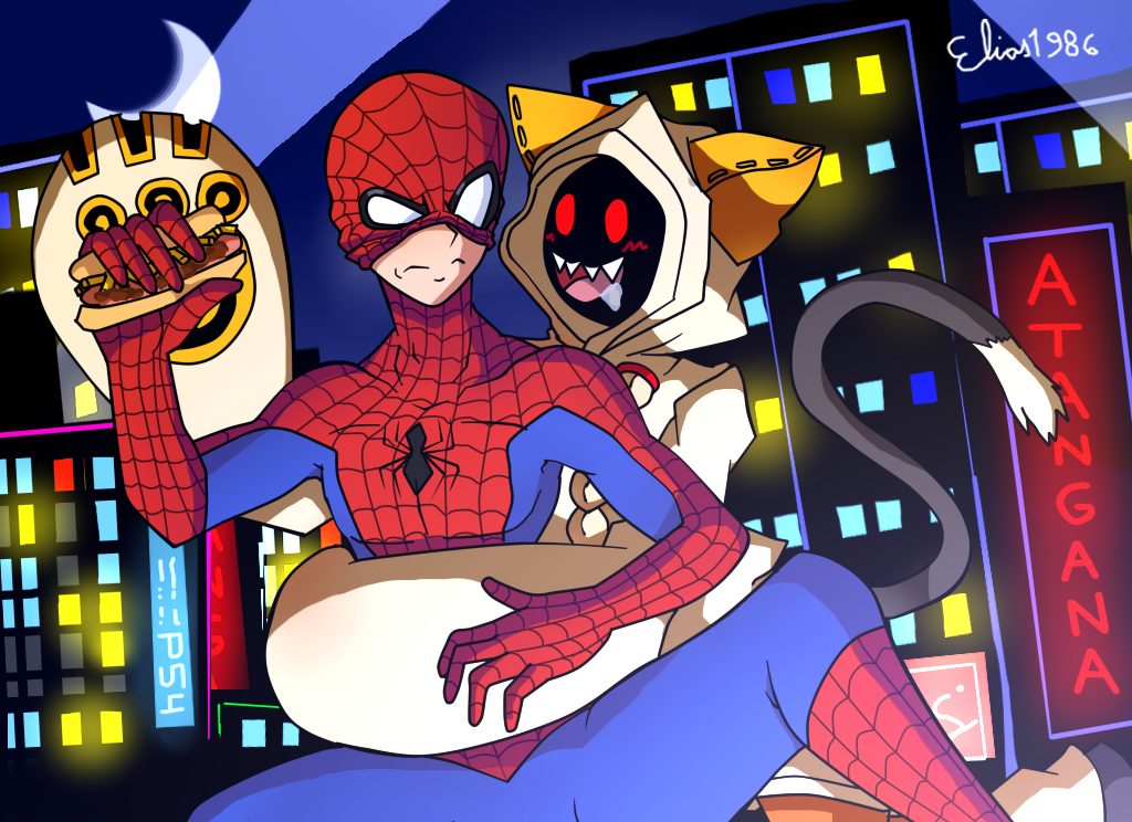 Spider-Man and Another Catgirl