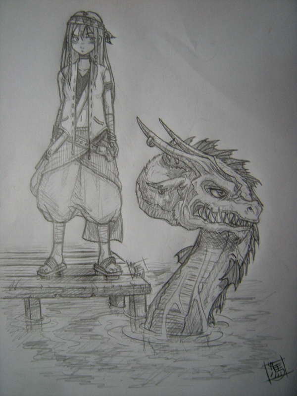 fille et dragon