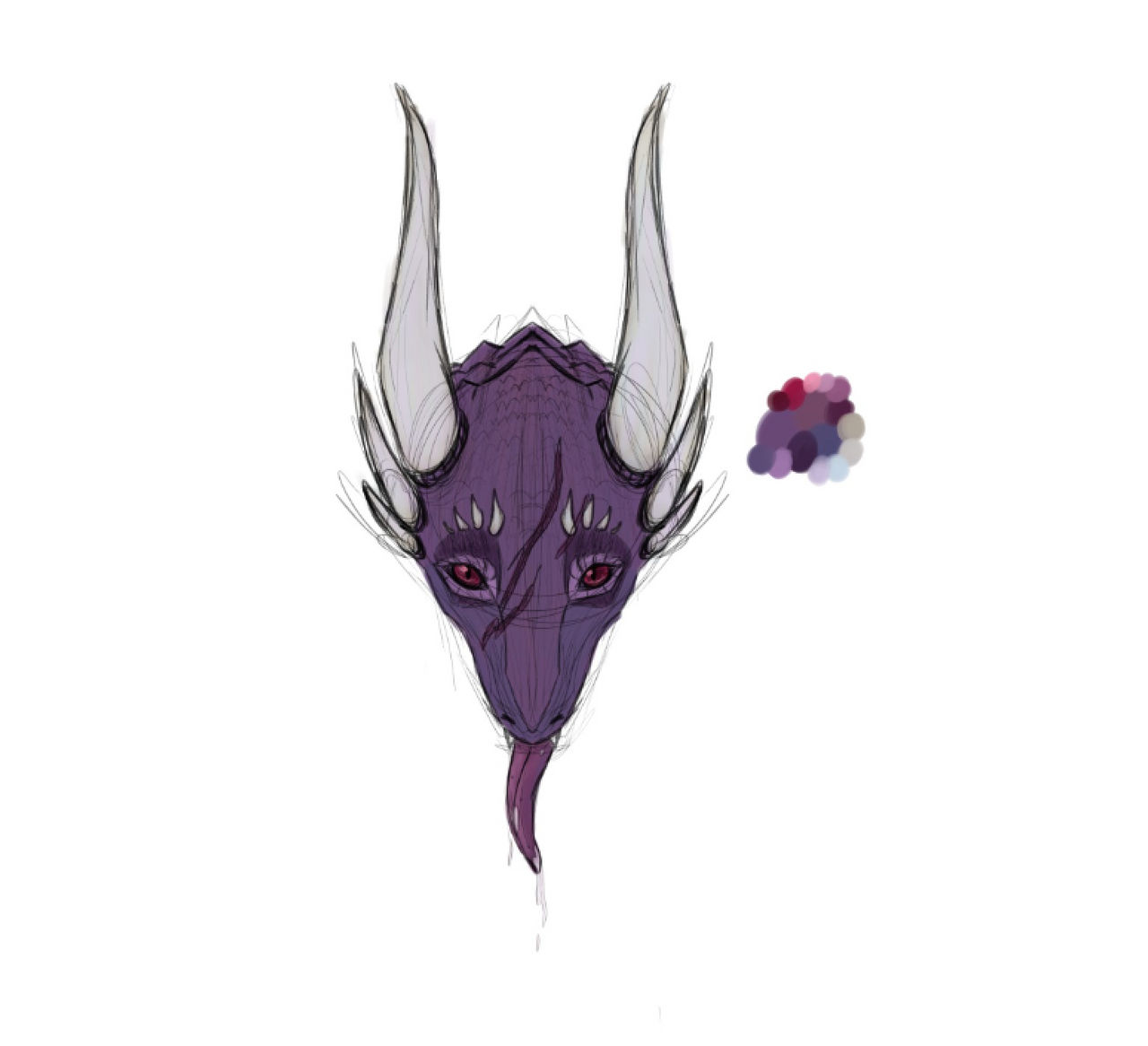 Female Dragon Head by Optimistic-Graveyard on DeviantArt
