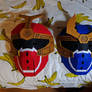 Gouraigers Helmet-Style Mempo Masks