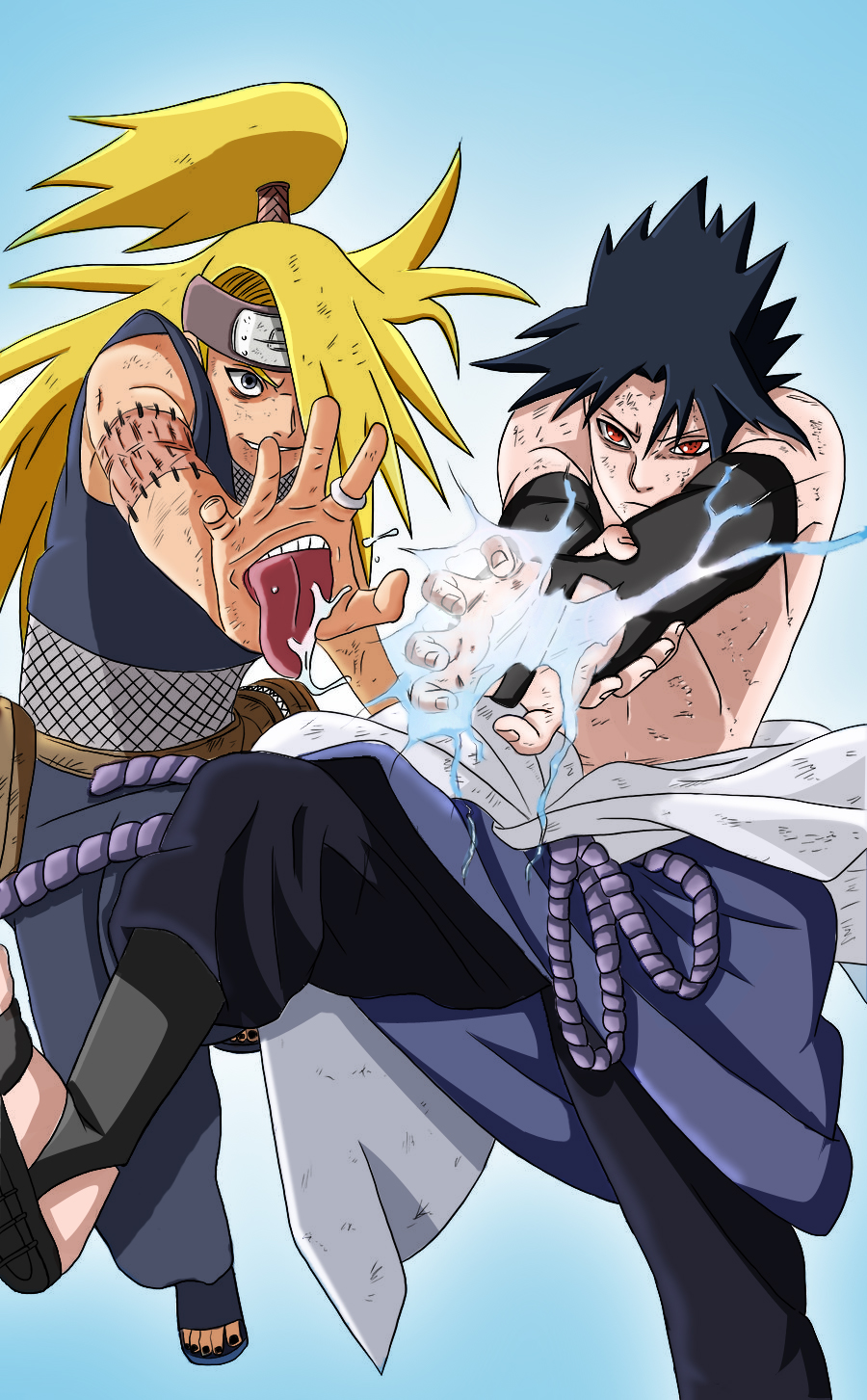 Deidara vs. Sasuke Naruto Shippuuden Photo (24211018) Fanpop.
