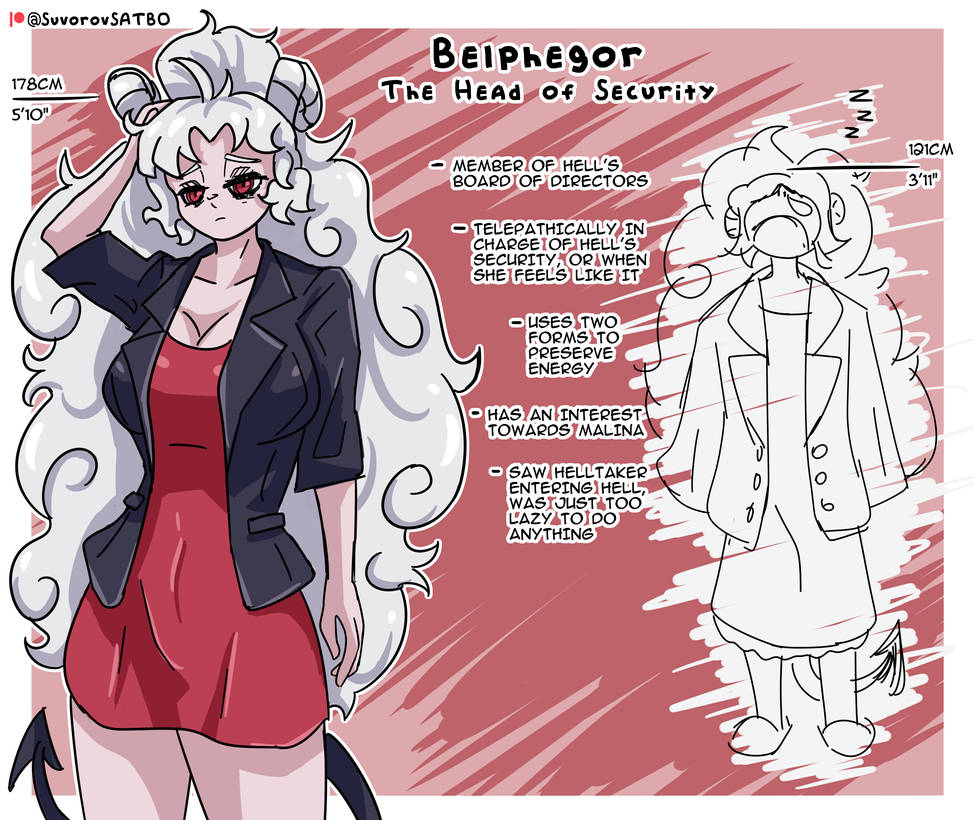 Helltaker Inflation Belphegor Helltaker OC by SuvorovSATBO on DeviantArt