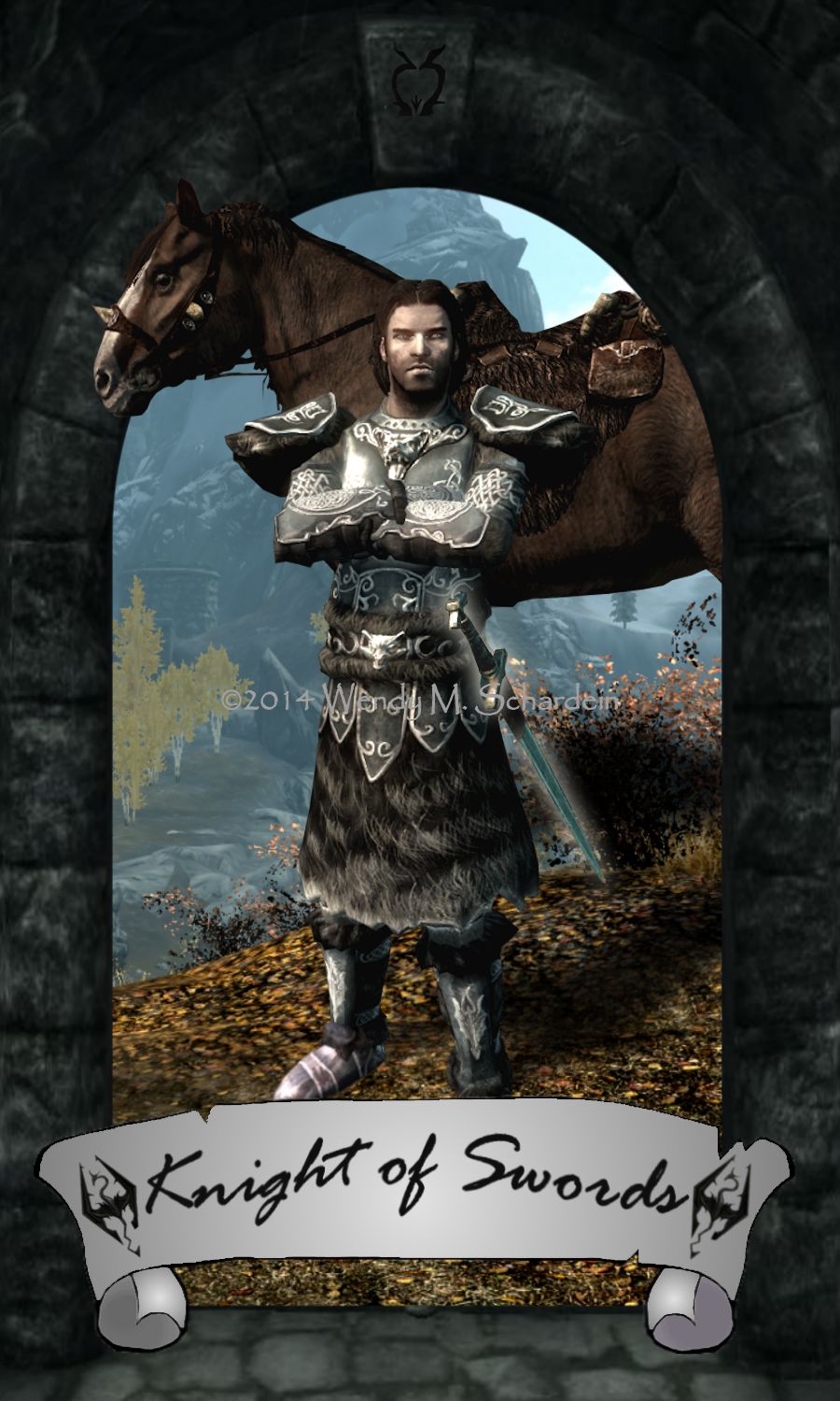 Skyrim Tarot - Knight of Swords
