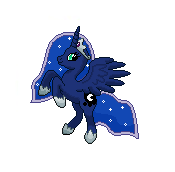 Princess Luna pixel art.