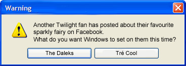 Twilighter Microsoft Windows warning