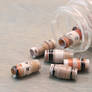 Handemade Recyled Paper Beads in Gray