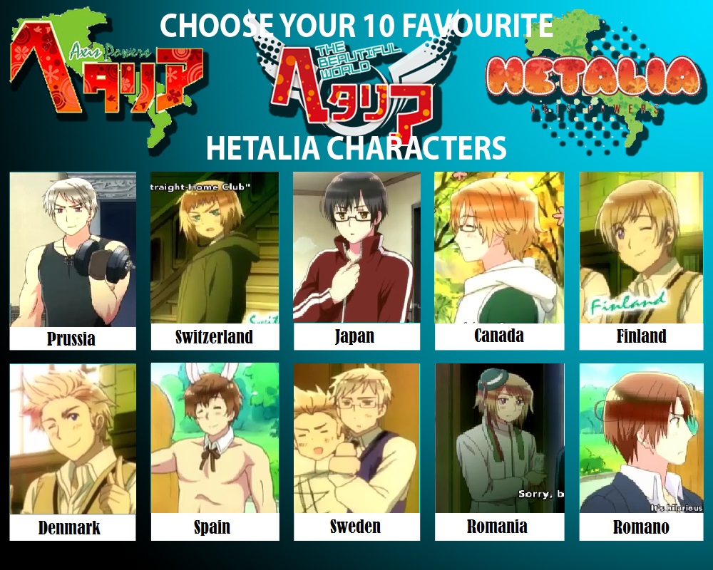 Hetalia Top 10 Meme