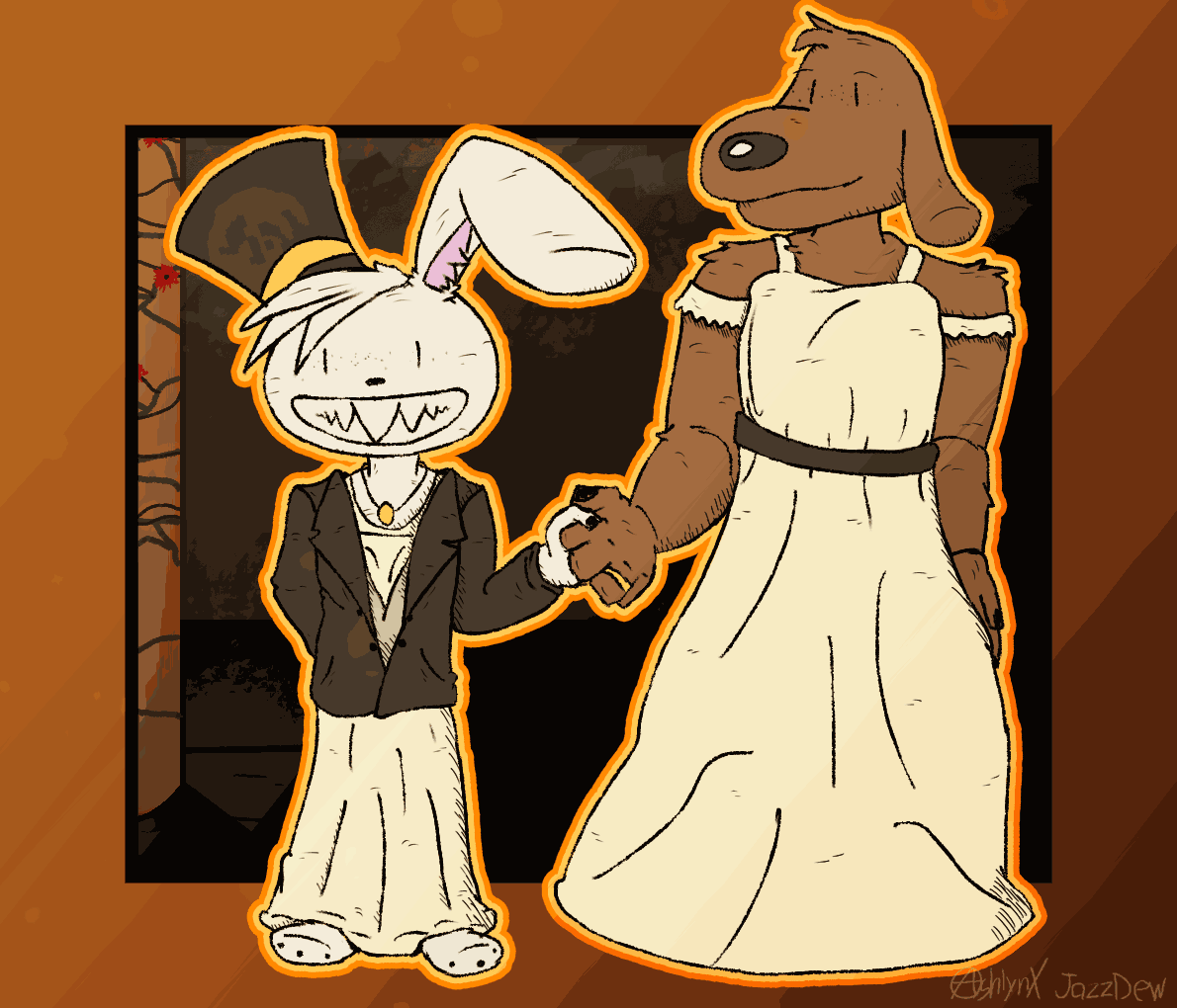 Sam and Max wedding by JazzDew on DeviantArt