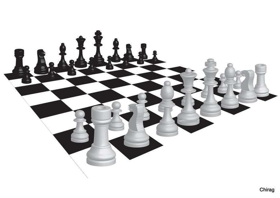 На шахматной доске 5 белых фигур