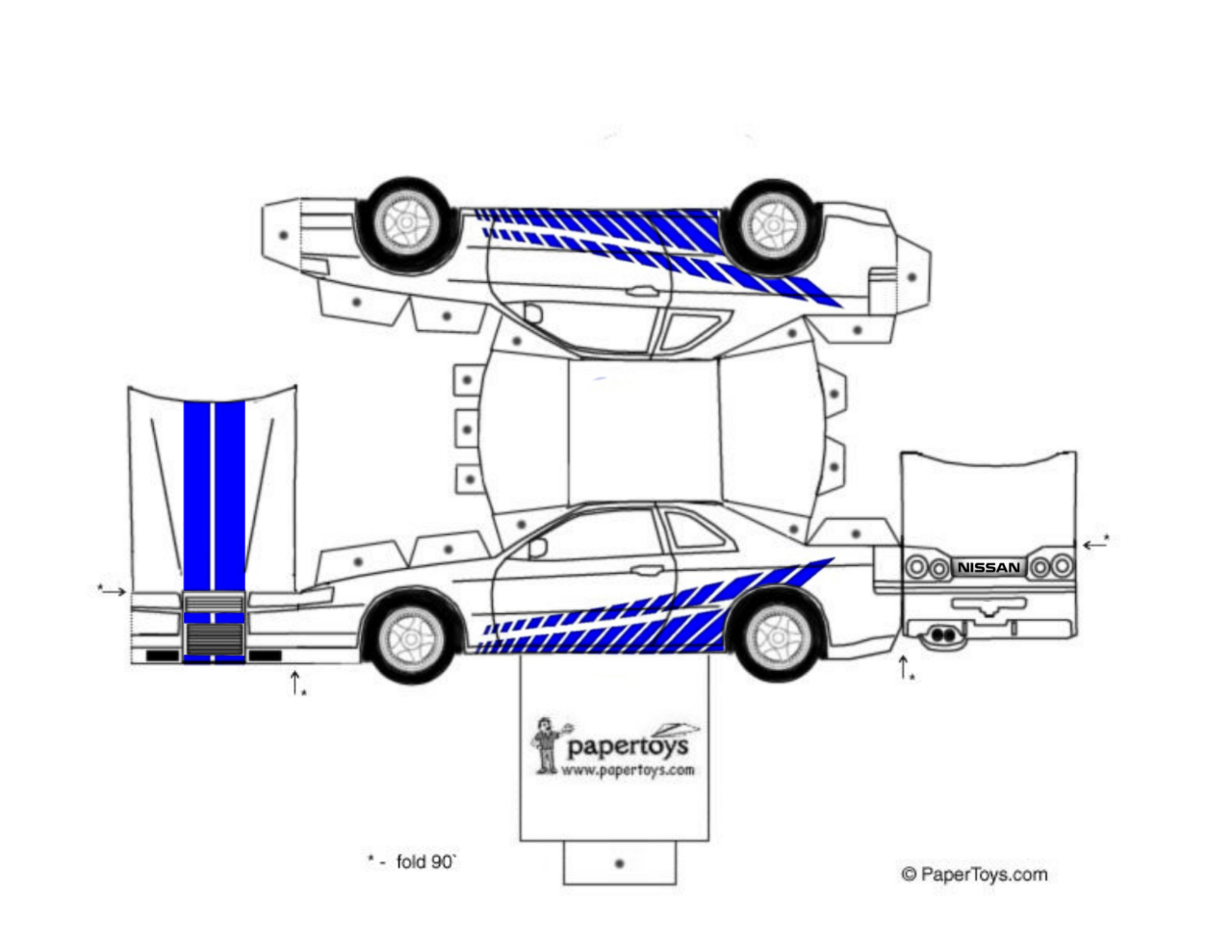 Nissan Skyline R32 Papercraft Template FAF Edition By PashaKemer On nissan-skyline-r32-papercraft-template-faf-edition-by-pashakemer-on