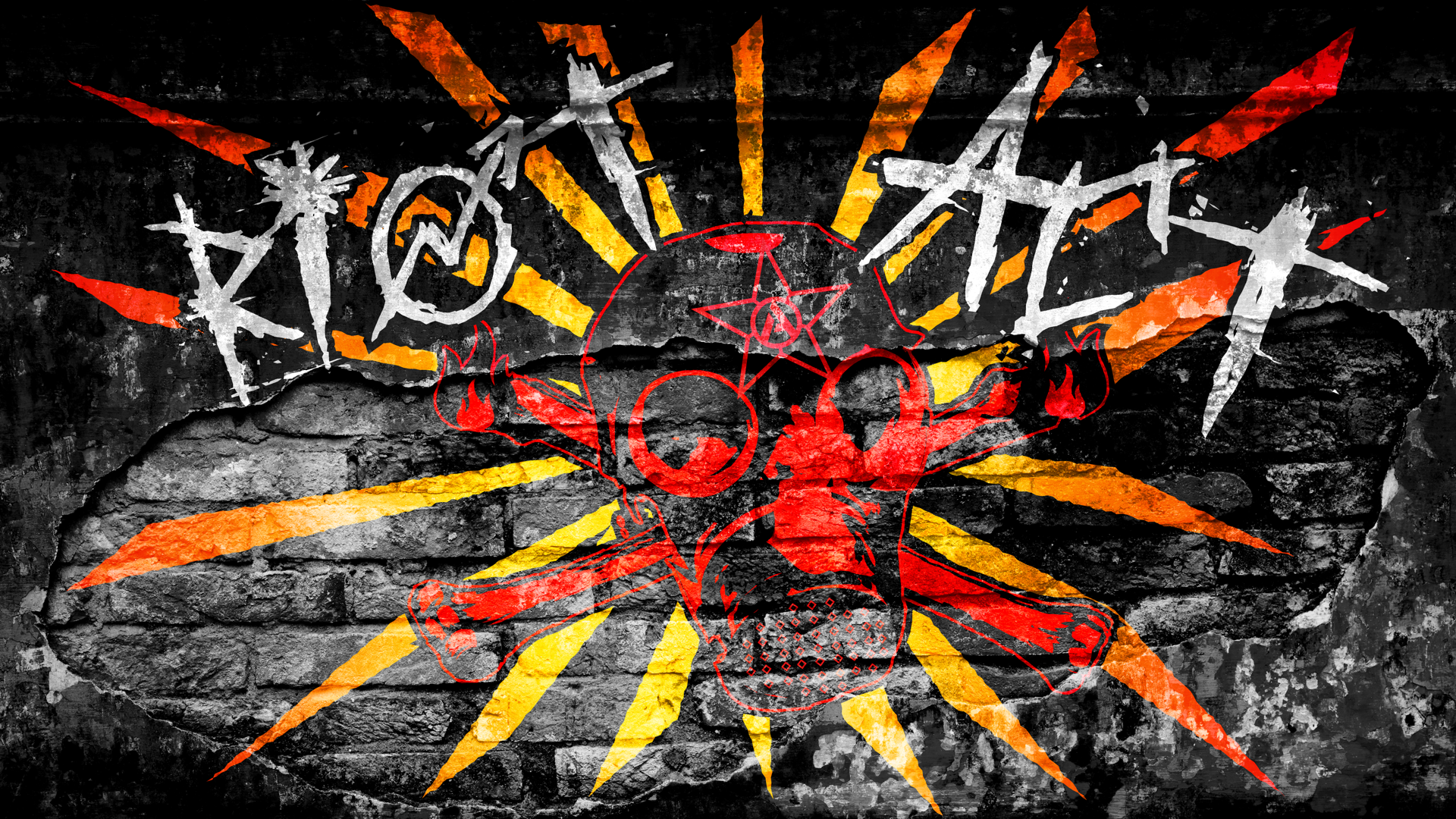 RIOT ACT on BRICK - Desktop/Wallpaper