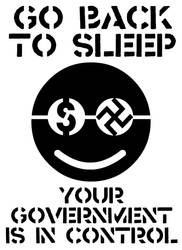 GO BACK TO SLEEP - stencil by scart