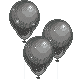DIVIDER - Sparkle balloons Silver by Crazdude