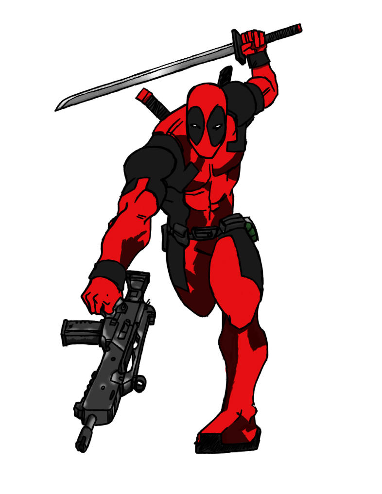 Deadpool Ink and color by Panagiotis-Xynogalas on DeviantArt