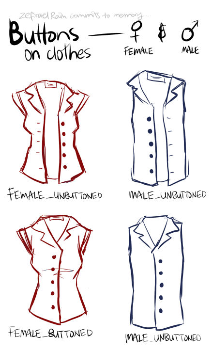 Buttons on clothes by zefiraelRain on DeviantArt