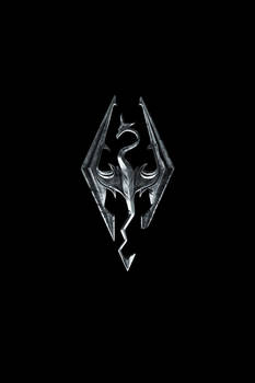 Skyrim Logo i4 Wallpaper