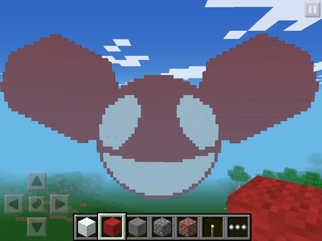 deadmau5 head creation-Minecraft PE