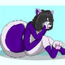 Purple Husky Fursuit TG 4