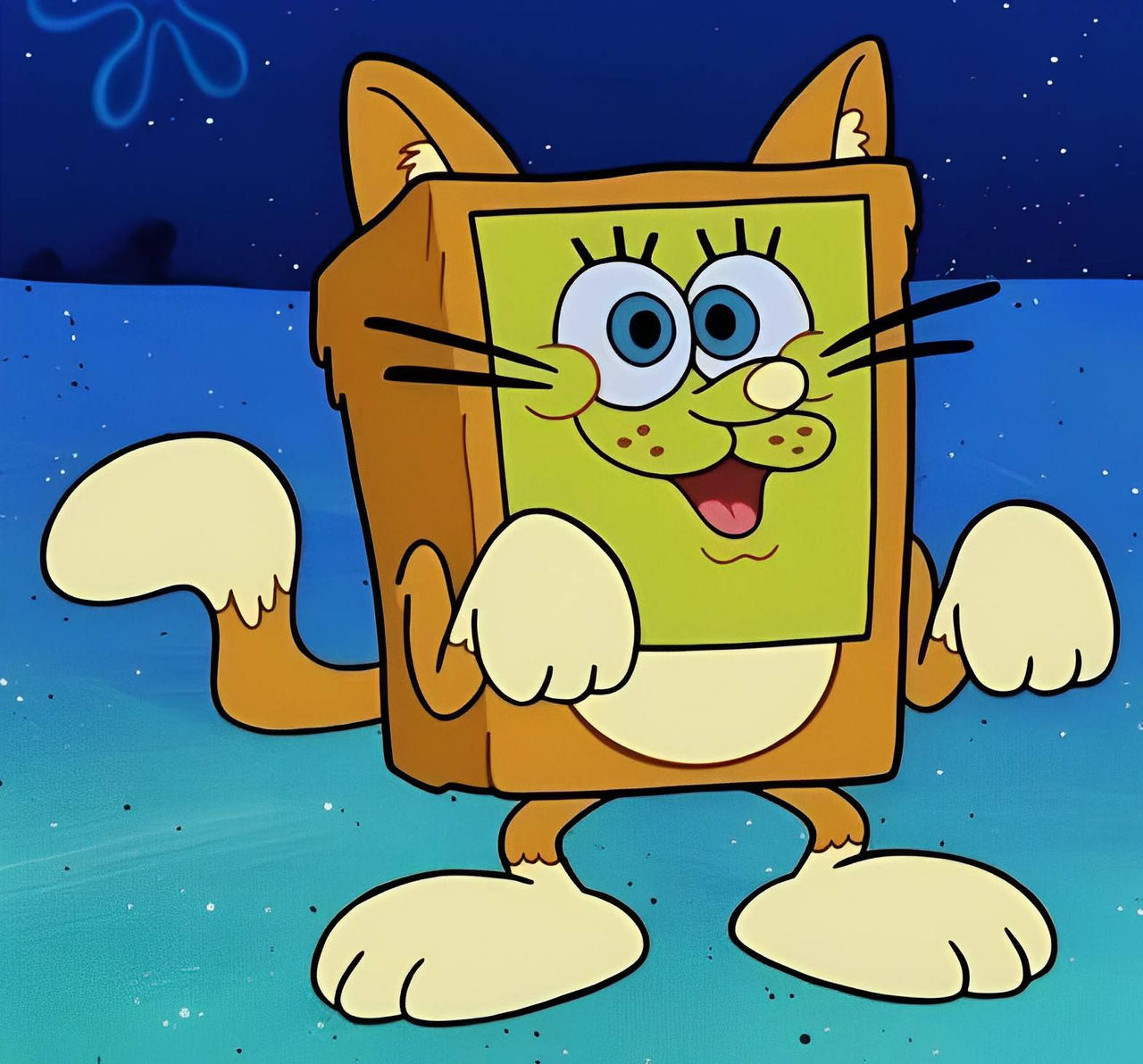 Mini Sponge Cat Spongebob Squarepants - SpongeCat 4K Image by MBRArt on DeviantArt