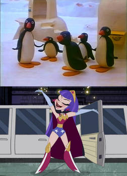 DCSHG - Zatanna Scares Pingu's Neighborhood