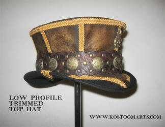 Steampunk Low Profile Trimmed Tophat