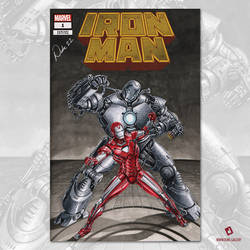 Iron Man vs. Iron Monger Sketch Cover