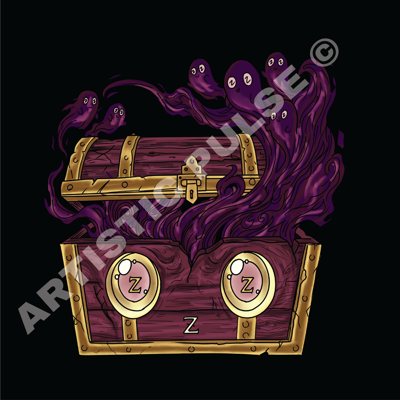 Key Haunted Chest Haunted Loot Chest - Final Illustration by artisticpulse69 on DeviantArt