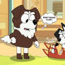 Mackenzie and Rusty fighting