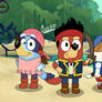 Bluey and friends as Never Land Pirates