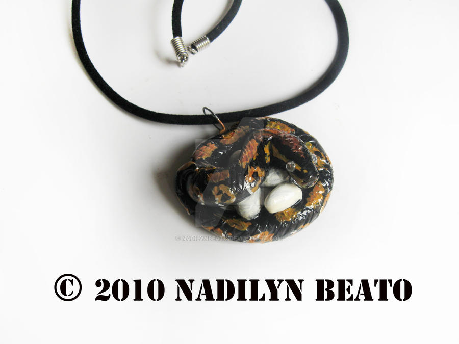 Mommy Ball Python Necklace by NadilynBeato on DeviantArt