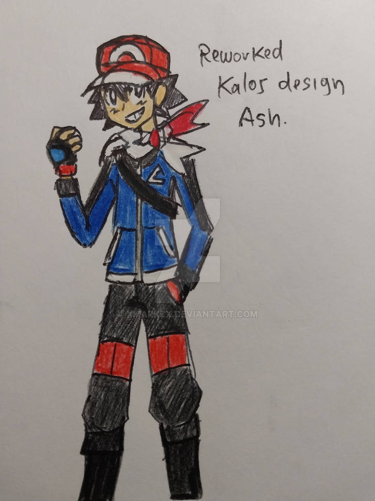 Kalos Ash redesign. by XmarkZX on DeviantArt
