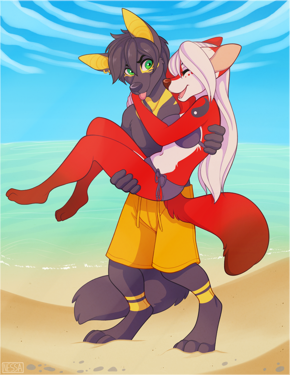 Beach Fun - Commission